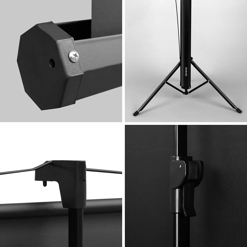 Duronic TPS50 /43 Schermo di proiezione 50 pollici formato 4:3 / 102 X 76 cm - telo proiettore con piedistallo treppiede per videoproiettore Full HD 3D 4K - Home cinema home theater ufficio