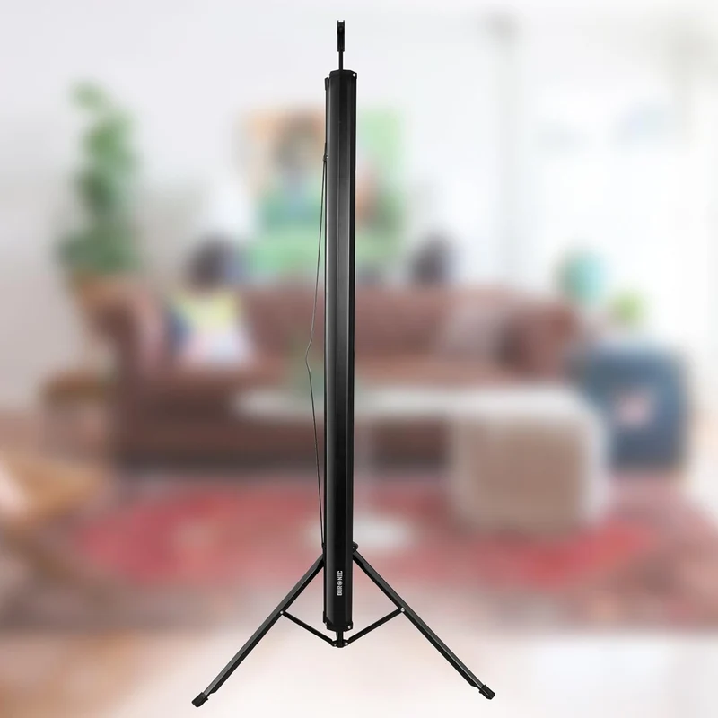Duronic TPS50 /43 Schermo di proiezione 50 pollici formato 4:3 / 102 X 76 cm - telo proiettore con piedistallo treppiede per videoproiettore Full HD 3D 4K - Home cinema home theater ufficio
