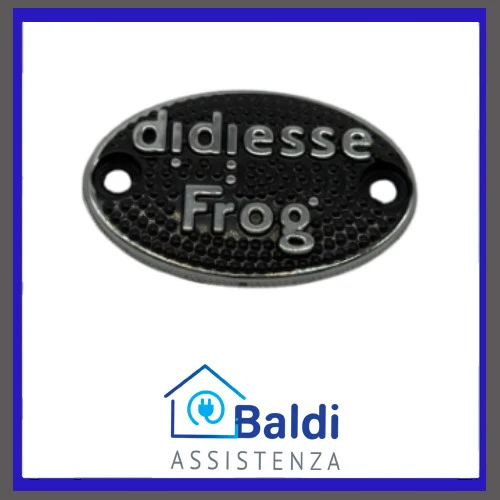 RICAMBIO TARGHETTA ORIGINALE PER MACCHINA DA CAFFE' DIDIESSE FROG