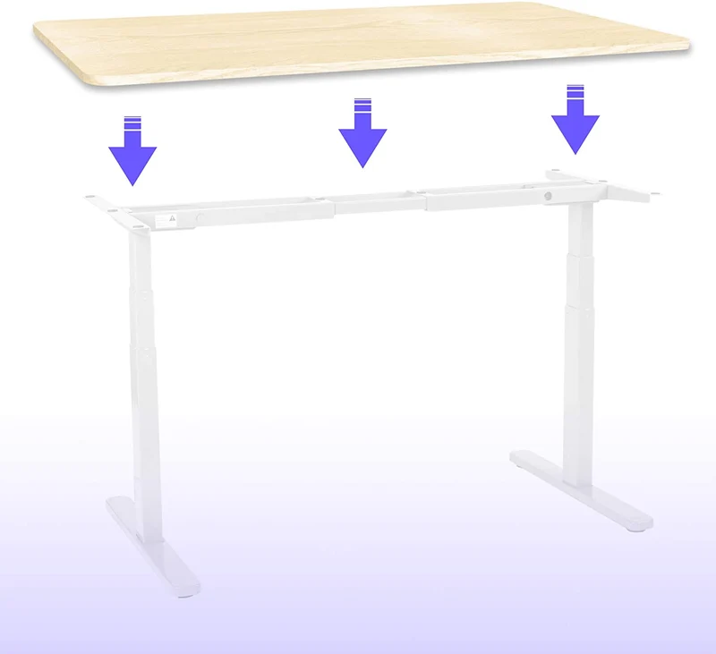 Duronic TT187 NL - superficie superiore in MDF da 180 x 70 cm che si attacca a un telaio da scrivania| Telaio venduto separatamente| Abbinabile a qualsiasi telaio