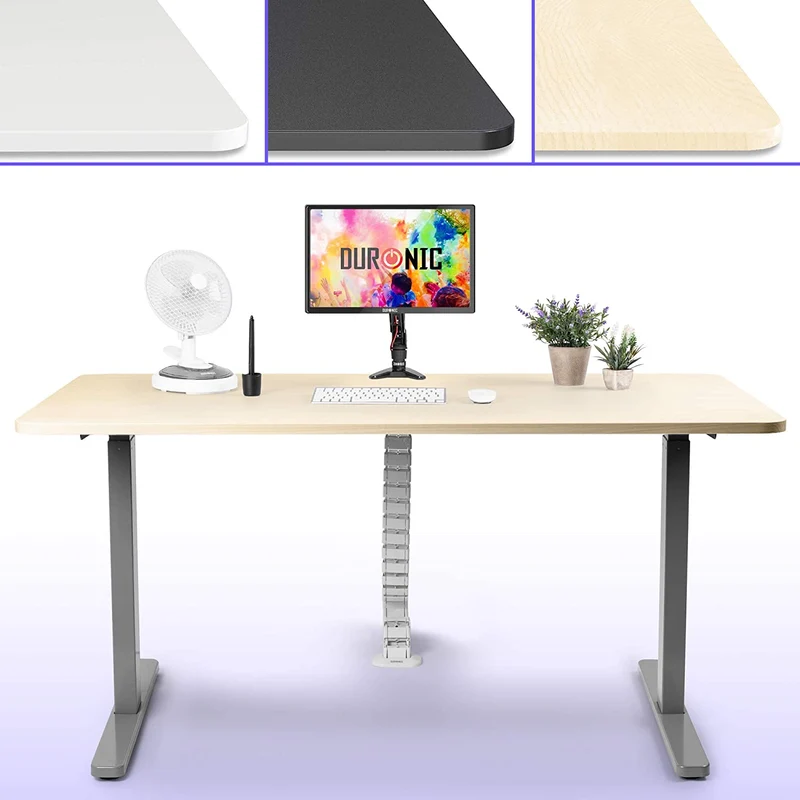 Duronic TT187 NL - superficie superiore in MDF da 180 x 70 cm che si attacca a un telaio da scrivania| Telaio venduto separatamente| Abbinabile a qualsiasi telaio