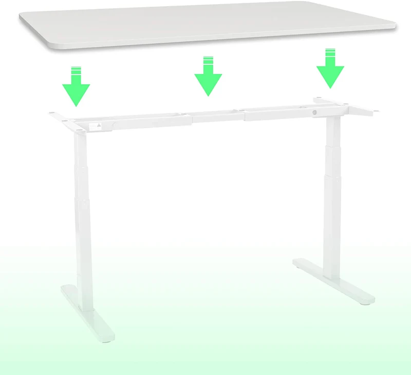 Duronic TT157 WE Piano scrivania  Ripiano scrivania 150 cm x 70 cm - Compatibile con telai da scrivania Duronic  Piano di lavoro per ufficio ergonomico  Bianco