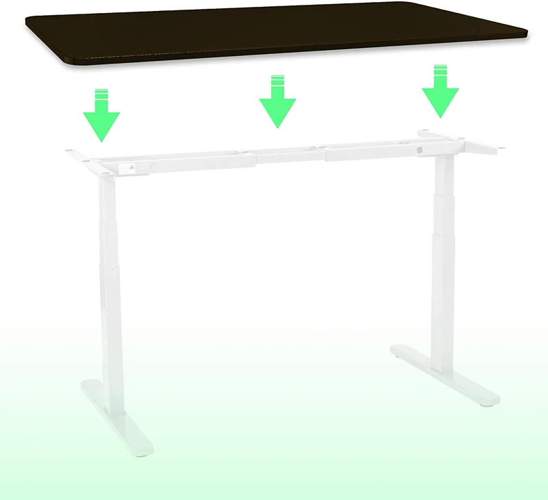 Duronic TT157 BK Piano scrivania  Ripiano scrivania 150 cm x 70 cm - Compatibile con telai da scrivania Duronic  Piano di lavoro per ufficio ergonomico  Nero