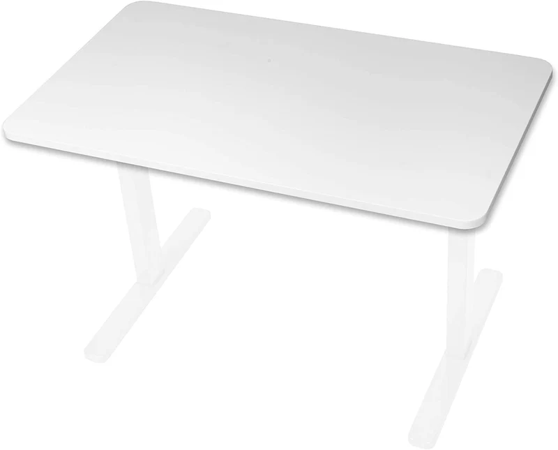 Duronic TT127 WE Piano scrivania  Ripiano scrivania 120 cm x 70 cm - Compatibile con telai da scrivania Duronic  Piano di lavoro per ufficio ergonomico  Bianco