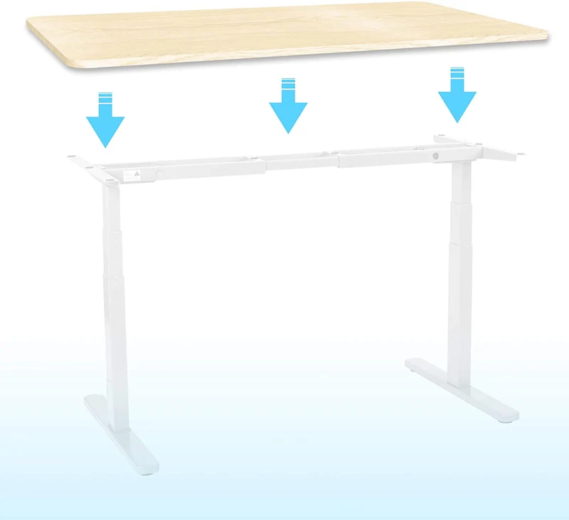 Duronic TT127 NL Piano scrivania  Ripiano scrivania 120 cm x 70 cm - Compatibile con telai da scrivania Duronic  Piano di lavoro per ufficio ergonomico  Naturale