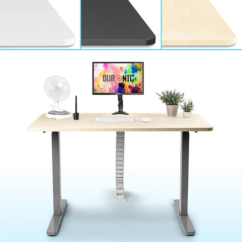 Duronic TT127 NL Piano scrivania  Ripiano scrivania 120 cm x 70 cm - Compatibile con telai da scrivania Duronic  Piano di lavoro per ufficio ergonomico  Naturale