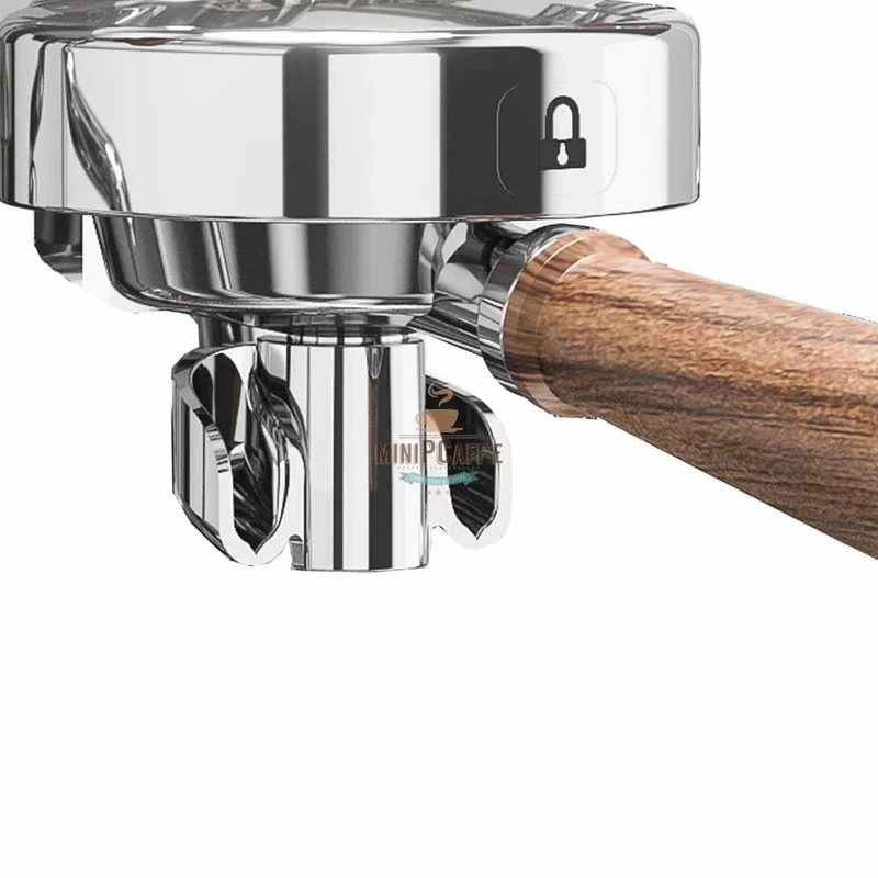 Lelit 58mm Double Spout Wooden Handle Portafilter