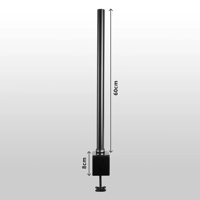 Duronic DM35POLE BK 60 cm Staffa per supporti monitor da scrivania – Staffa compatibile con le gamme DM15 DM25 DM35 DMG – Consente una maggiore flessibilità nel posizionamento dello schermo