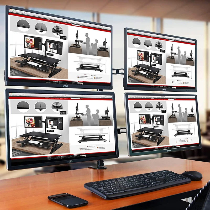 Duronic DM35-80 Pole 80 cm Staffa per supporti monitor da scrivania  Staffa compatibile con le gamme DM15 DM25 DM35 DMG  Consente una maggiore flessibilità nel posizionamento dello schermo