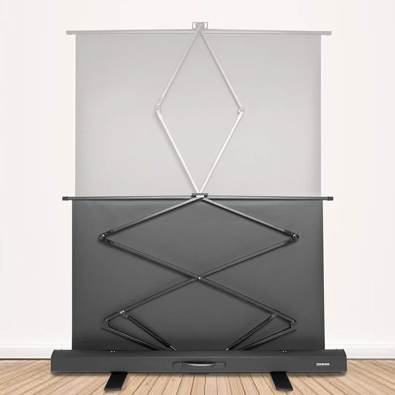 Duronic FPS60 /43 schermo di proiezione 80 formato 4:3 / 122 X 91 cm - telo proiettore retrattile auto-portante per videoproiettore Full HD 3D 4K - Home cinema home theater ufficio