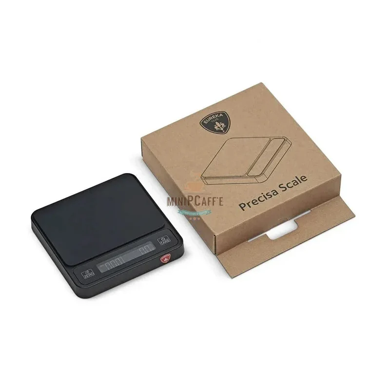 Eureka Baby Olive Wood Hand Grinder Set with Precisa Coffee Scale