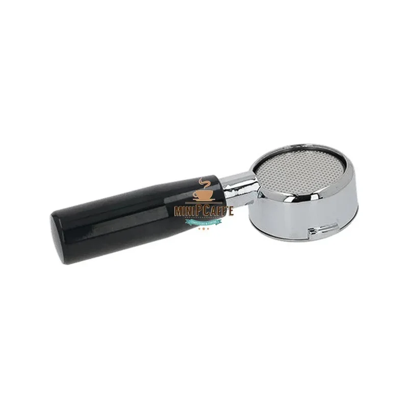 La Pavoni Red Wood Handle Set with Bottomless Portafilter and Tamper