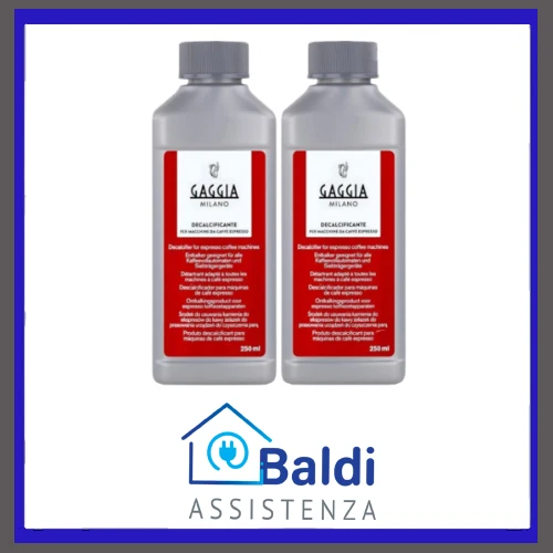 DECALCIFICANTE ORIGINALE PER MACCHINE DA CAFFE' GAGGIA 2 CONFEZIONI DA 250 ML.