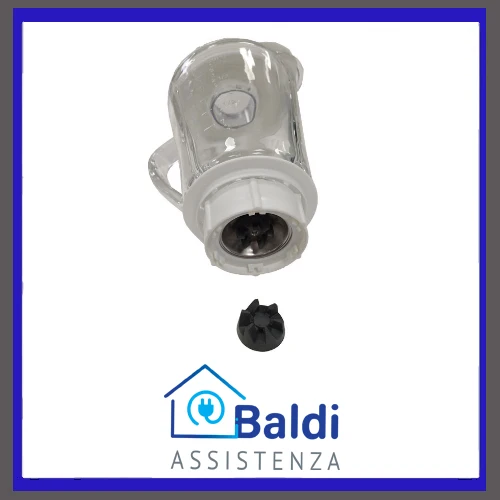 RICAMBIO CARAFFA IN VETRO PER FRULLATORE ARIETE BLENDY METAL 0561