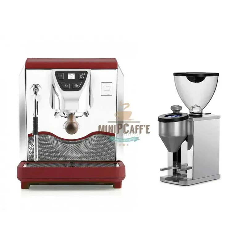 Nuova Simonelli OSCAR Mood Red with Rocket Faustino Grinder