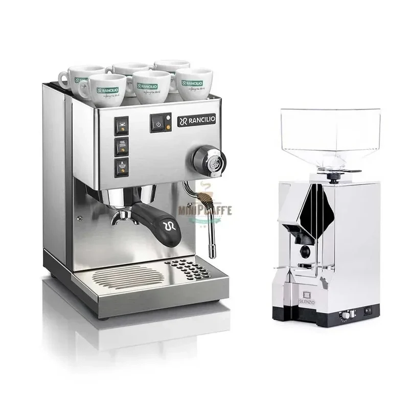 Rancilio Silvia V6 with Eureka Mignon Silenzio Grinder