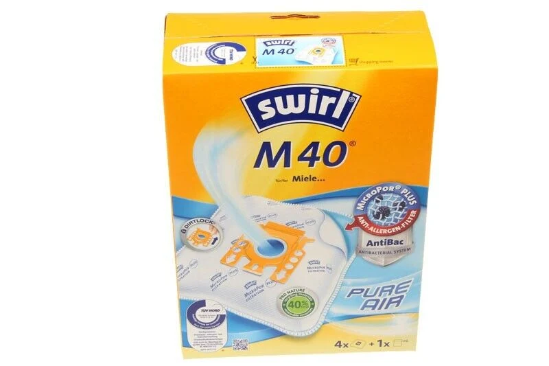 SWIRL M40 CONFEZIONE 4 SACCHETTI PER ASPIRAPOLVERE MIELE VARI MODELLI