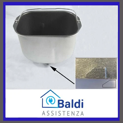 RICAMBIO VASCA CESTELLO ALTEZZA 168 mm. PER MACCHINA DEL PANE KENWOOD BM250 BM260 BM366