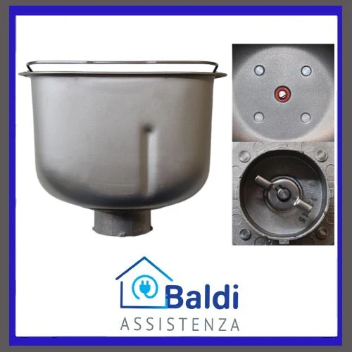 RICAMBIO VASCA CESTELLO ALTEZZA 168 mm. PER MACCHINA DEL PANE KENWOOD BM250 BM260 BM366
