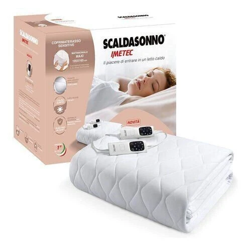 SCALDASONNO TERMOCOPERTA MATRIMONIALE IMETEC ADAPTO MAXI ANALLERGICO TRAPUNTATO