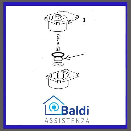 GUARNIZIONE DOCCETTA PER MACCHINA DA CAFFE' DE LONGHI EC420 EC425 EC430 EC435