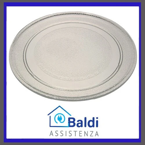 RICAMBIO PIATTO VETRO DIAM. 245 mm PER FORNO MICROONDE DE LONGHI MW 200 205 500