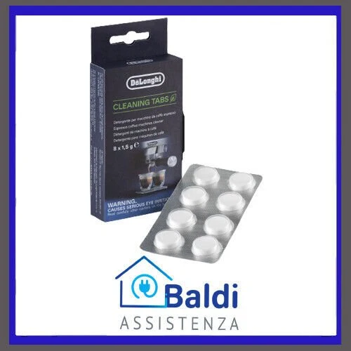 DE LONGHI CLEANING TABS DETERGENTE PER LA PULIZIA DEL GRUPPO MACCHINE DA CAFFE'