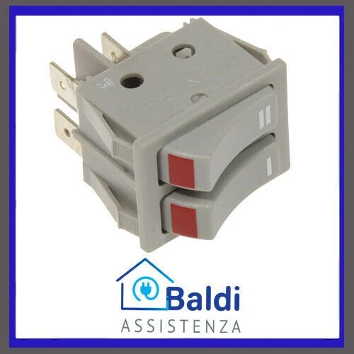RICAMBIO INTERRUTTORE TERMOVENTILATORE CALDOBAGNO DE LONGHI VARI MODELLI
