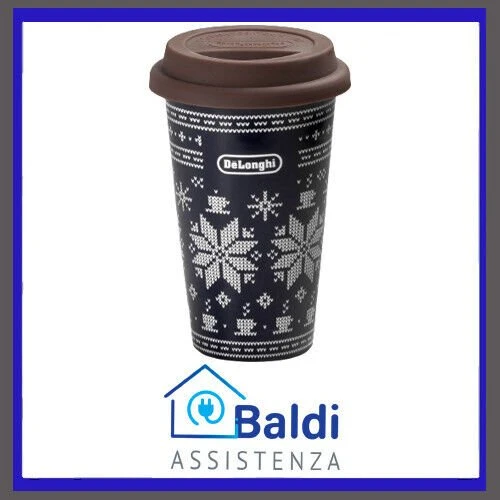 DE LONGHI MUG THERMOCUP TAZZA TERMICA DI CERAMICA A DOPPIA PARETE 300 ML.
