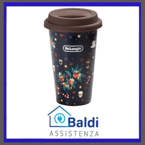 DE LONGHI MUG THERMOCUP TAZZA TERMICA DI CERAMICA A DOPPIA PARETE 300 ML.