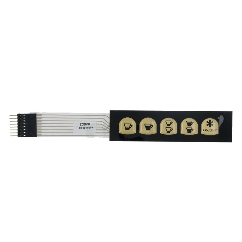 Pulsantiera venus v 5 tasti silicone 1 LED - ricambio per macchina da caffè