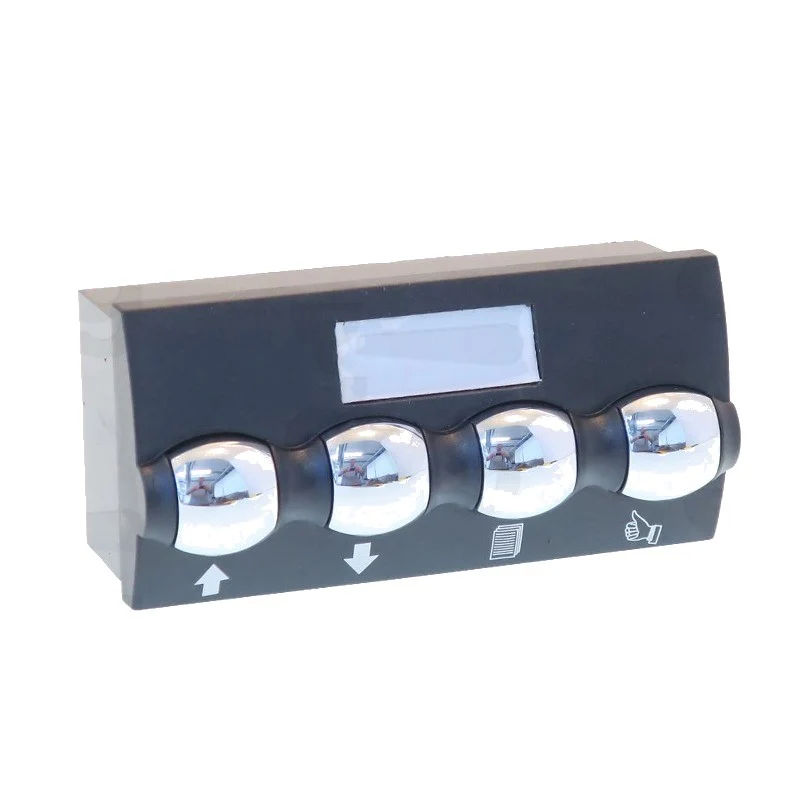 Pulsantiera sphera 4T display nero/cromato - ricambio per macchina da caffè