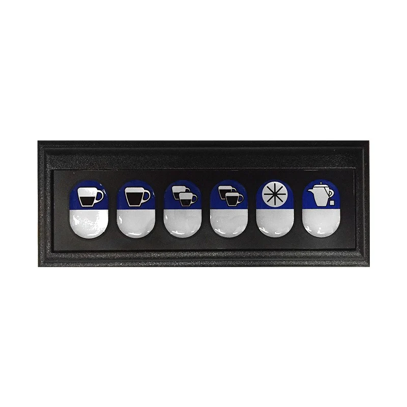 Pulsantiera smd 6T/6L spring "blue light" - ricambio per macchina da caffè