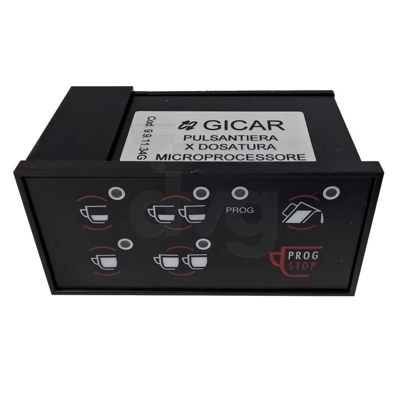 Pulsantiera nera 5T+1 Wega - ricambio per macchina da caffè