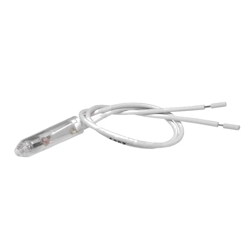 Lampada spia bianco 230V con cavo L.25CM - ricambio per macchina da caffè
