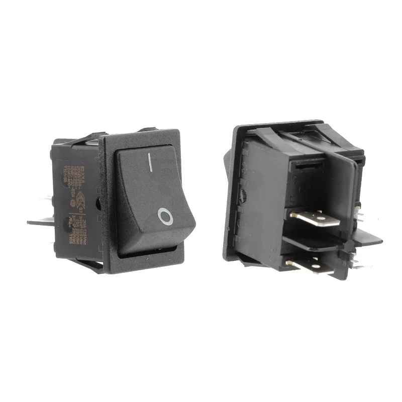 Interruttore bipolare nero 10A 250V - ricambio per macchina da caffè