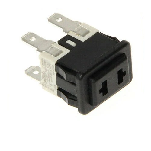 INTERRUTTORE NERO BIPOLARE 16A 125/250V PER MACCHINA CAFFE' DE LONGHI VARI MODELLI