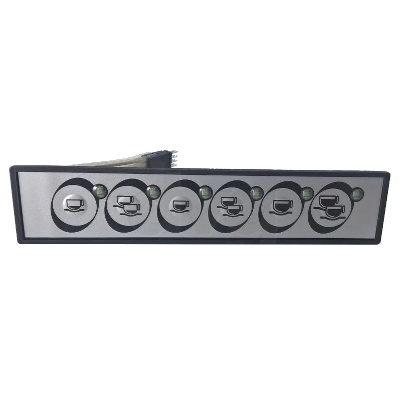 Pulsantiera membrana 6 tasti 6 LED - ricambio per macchina da caffè