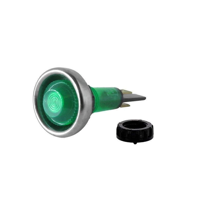 Lampada spia verde neon 220V D.20MM M10 - ricambio per macchina da caffè