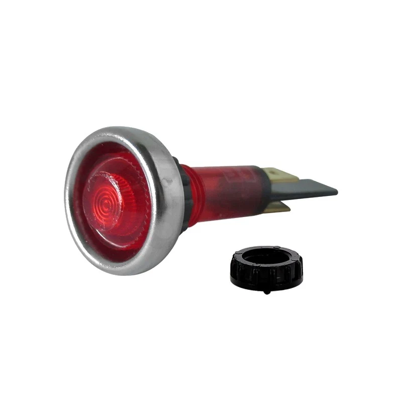 Lampada spia rossa neon 220V D.20MM M10 - ricambio per macchina da caffè
