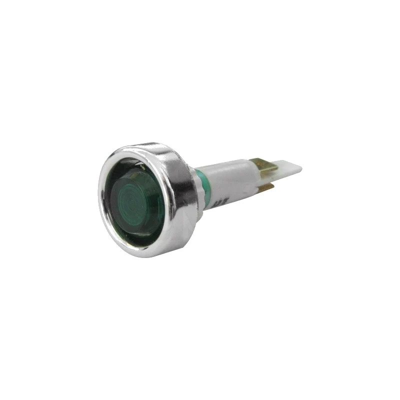 Spia luminosa verde 250V omologata ul + - ricambio per macchina da caffè