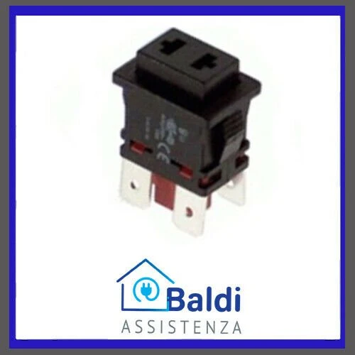 RICAMBIO PULSANTE 19X13 PUSH CON ASOLE SU TASTO 250V - 10A