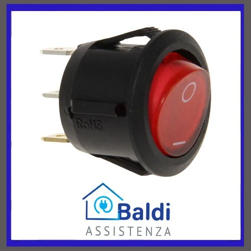 RICAMBIO INTERRUTTORE LUMINOSO ON OFF PER STIRELLA ARIETE STIROMATIC 6256 6279