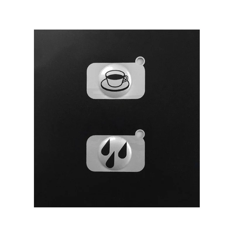 Adesivo pulsantiera 2 tasti - ricambio per macchina da caffè