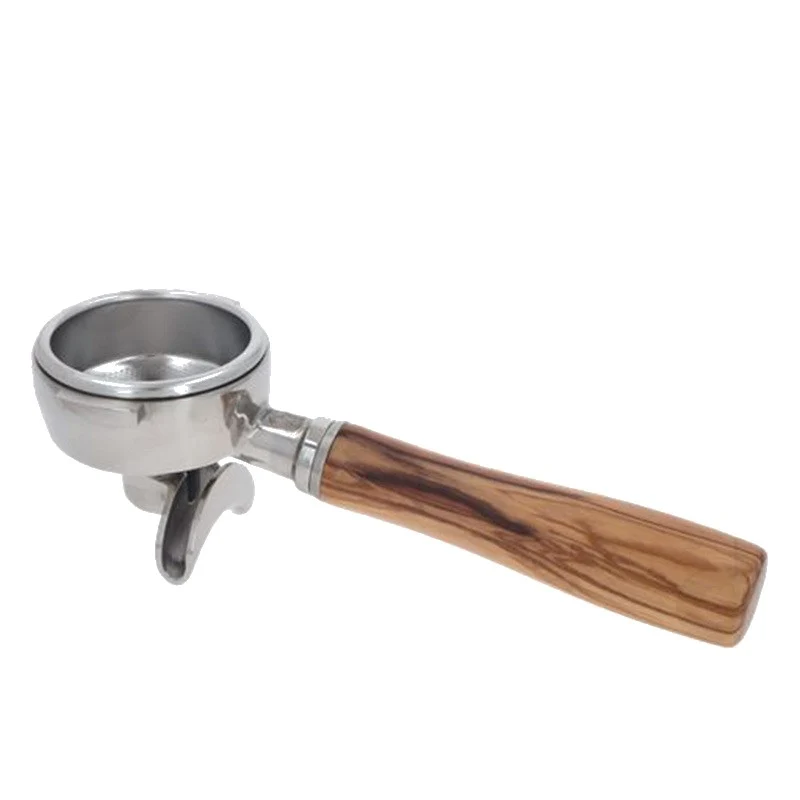 Kit portafiltro cromato manopola ulivo 2TZ - ricambio per macchina da caffè