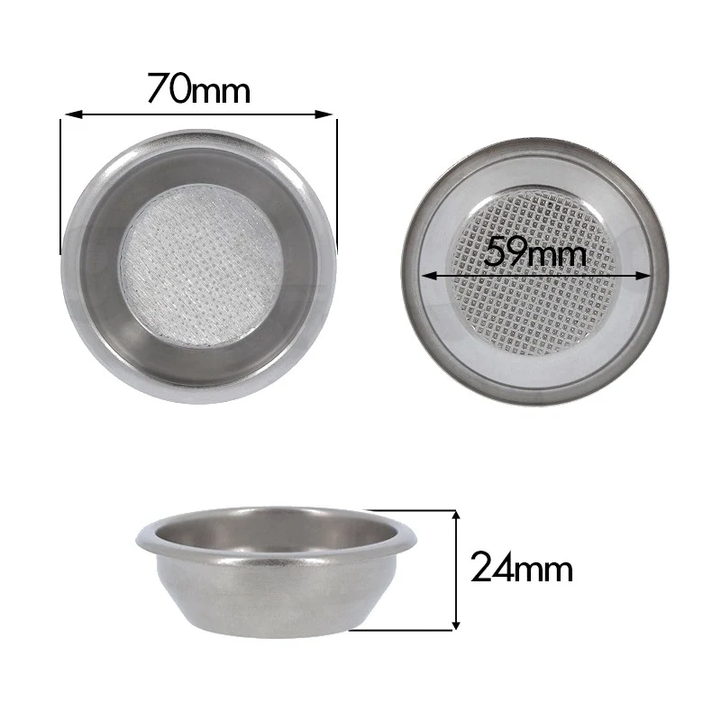 Filtro visacrem 2TZ 14G. senza canalino aisi - ricambio per macchina da caffè