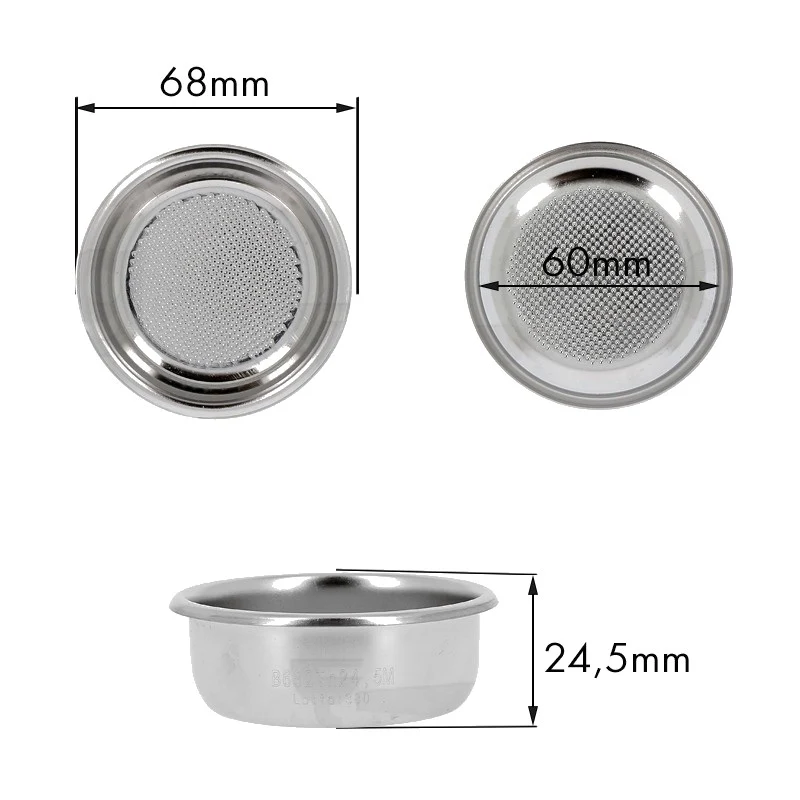 Filtro cimbali 2TZ 12/18G. H.24,5 - no box - ricambio per macchina da caffè
