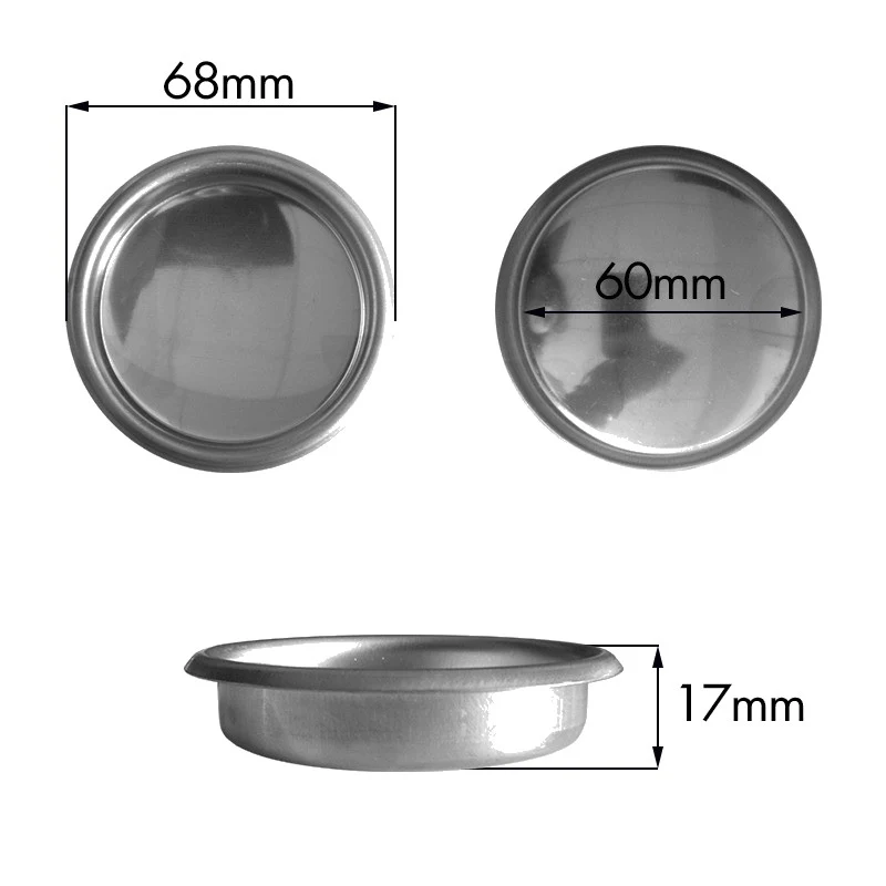 Filtro cieco D.68MM H.17MM aisi 430 Cimbali - ricambio per macchina da caffè