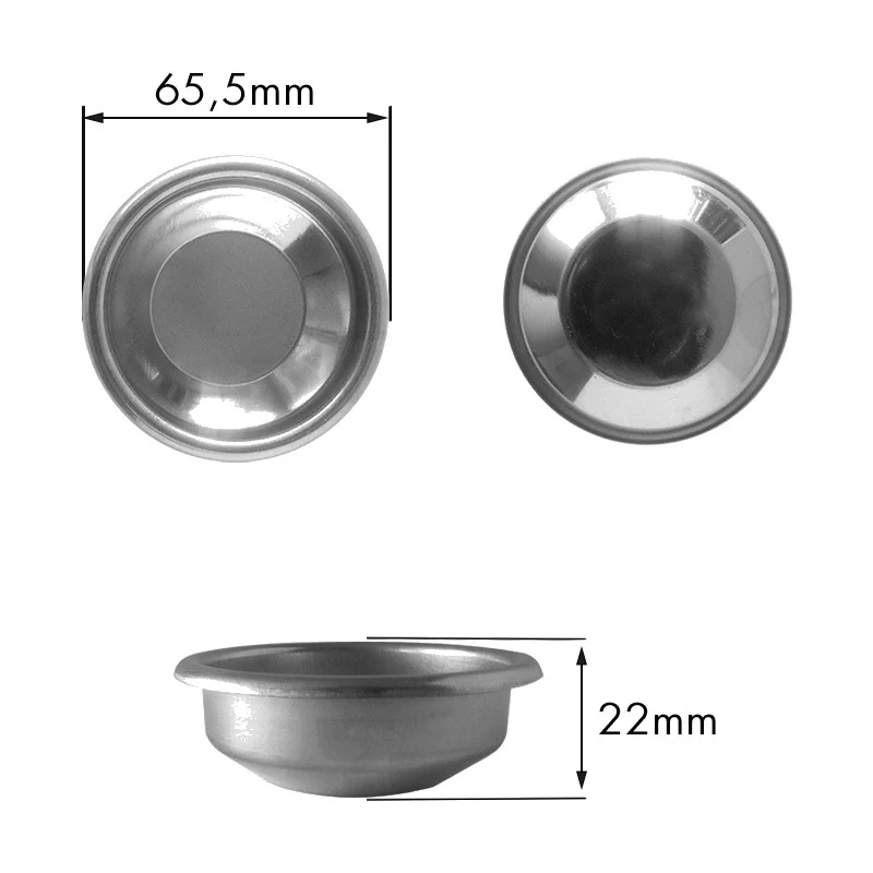 Filtro cieco /dalla corte H.22 aisi 430 - ricambio per macchina da caffè