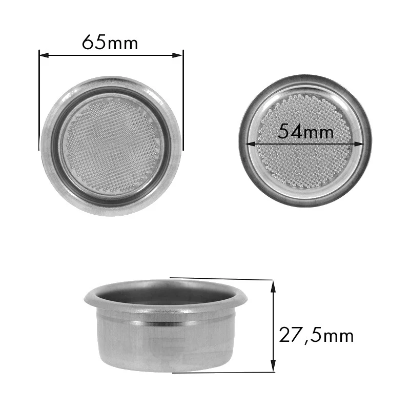 Filtro 2TZ 14G. H.27,5 microforato - ricambio per macchina da caffè